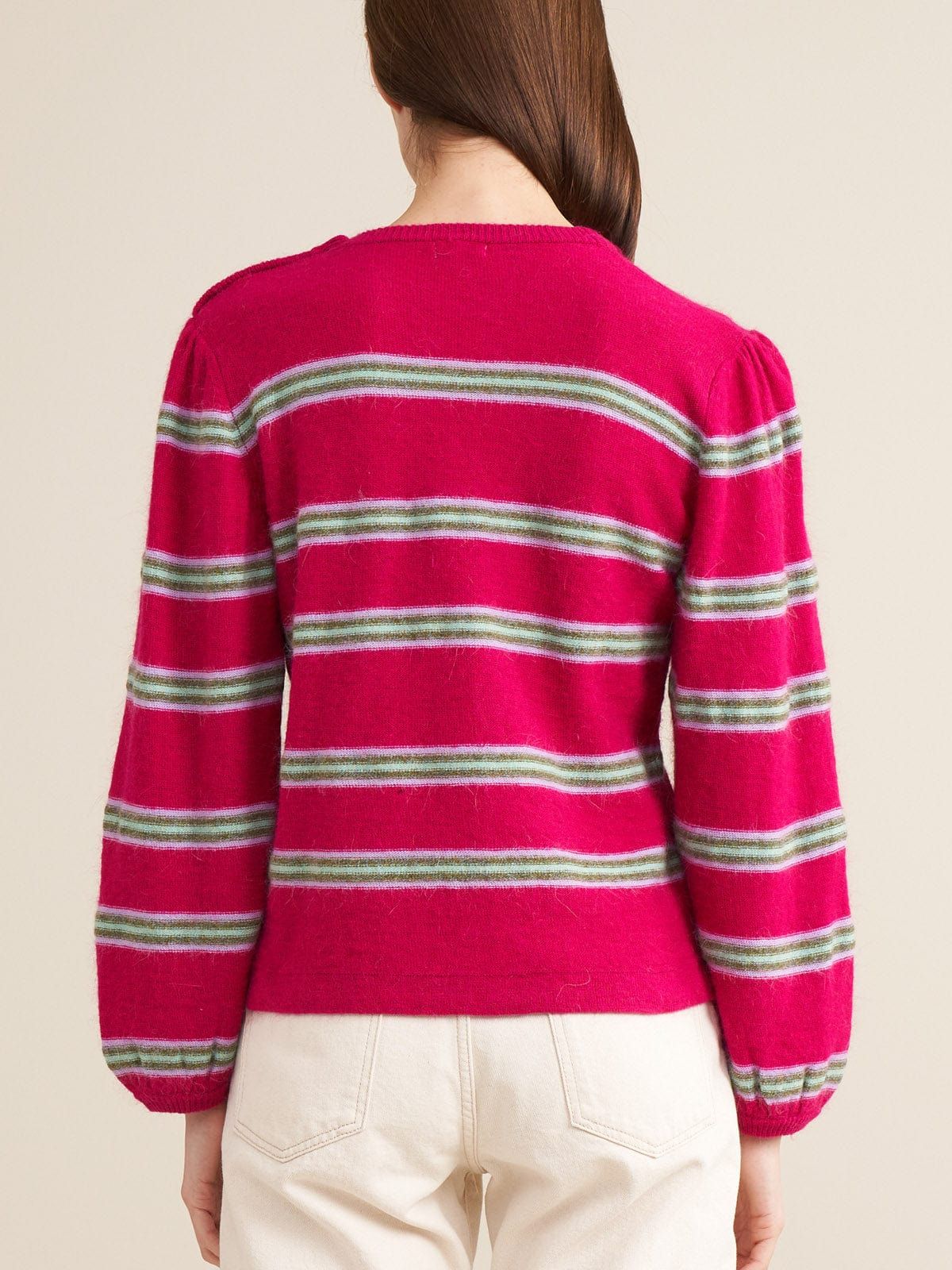 Diout Stripe Knit- Red sold by iris product image thumbnail 3