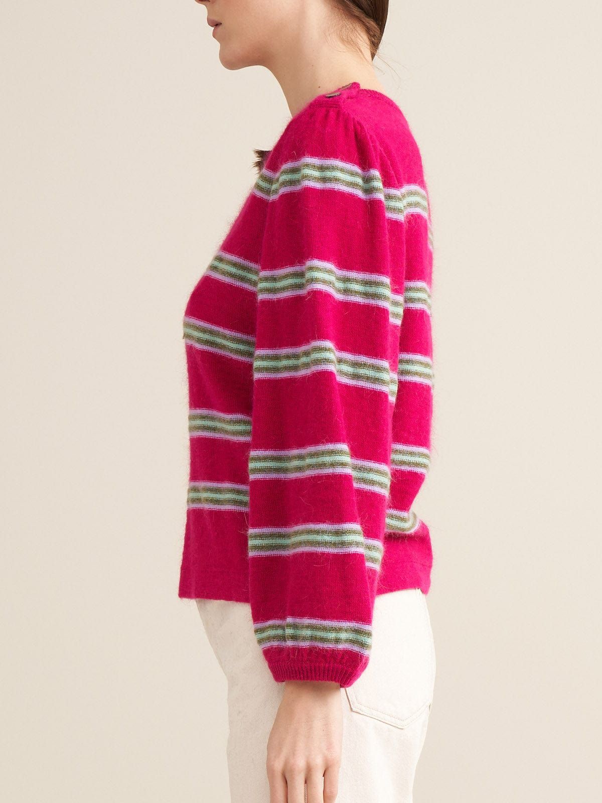 Diout Stripe Knit- Red sold by iris product image thumbnail 4