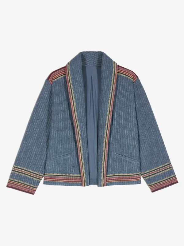 Ciago Stitch Jacket- Blue made by iris