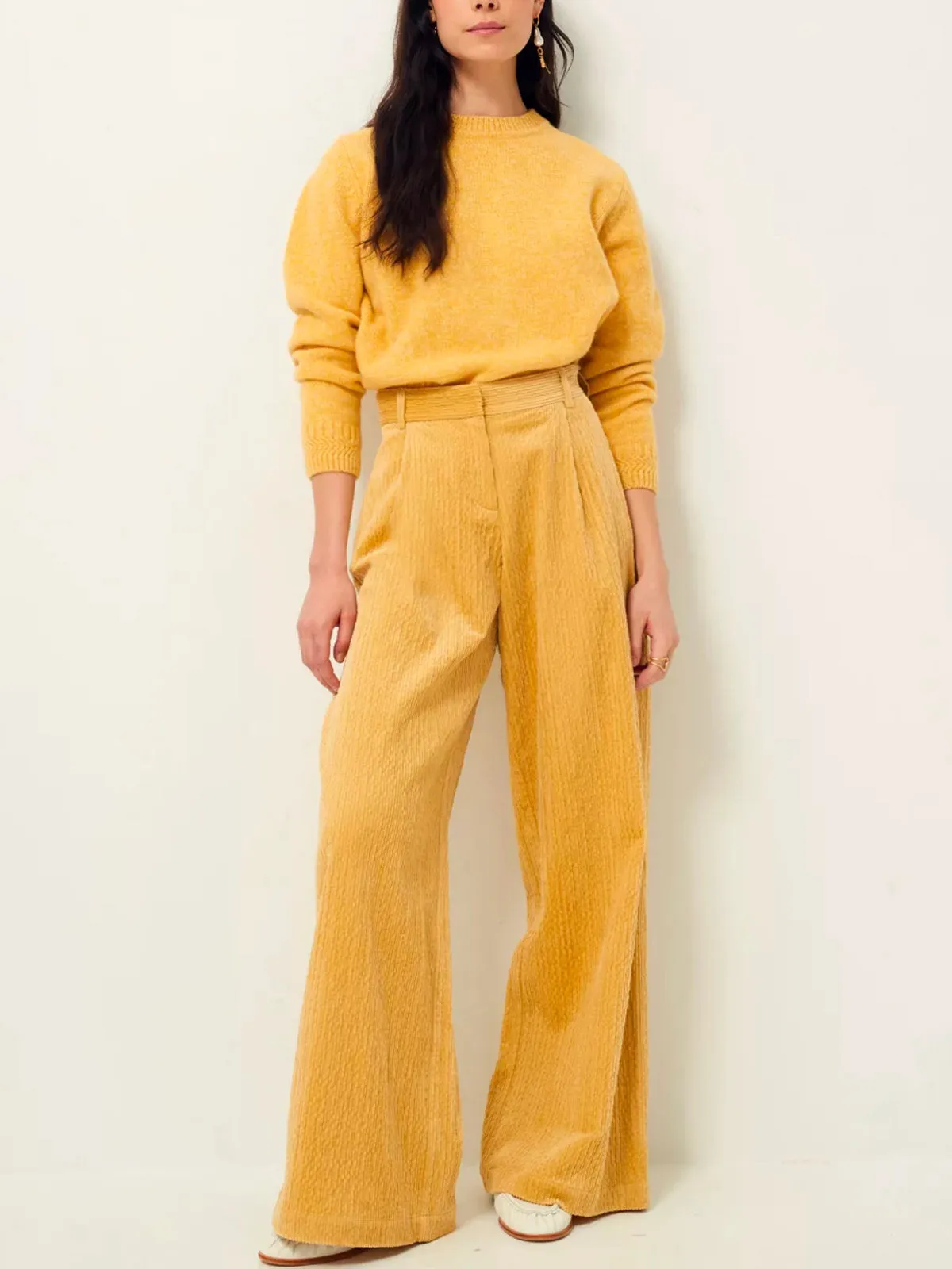 Paseo Cord Trousers – Mustard sold by iris product image thumbnail 2