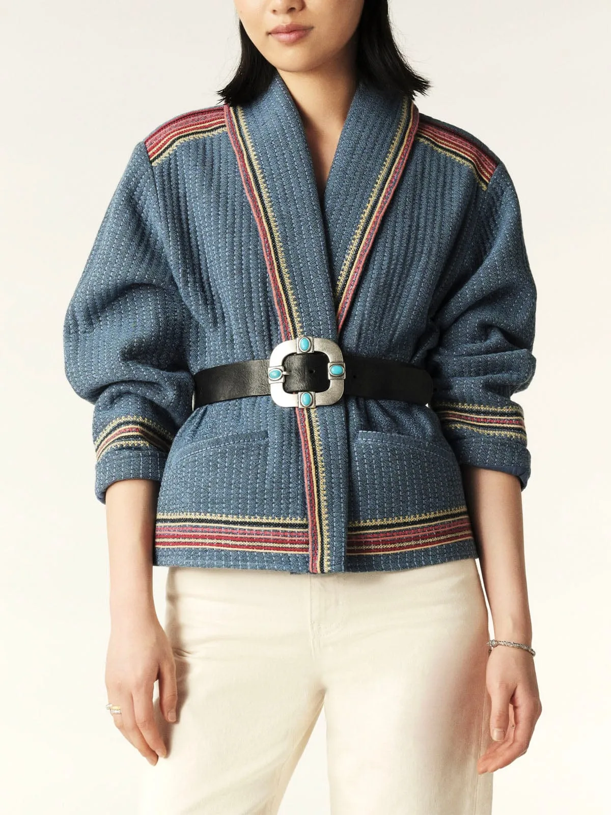 Ciago Stitch Jacket- Blue sold by iris product image thumbnail 2