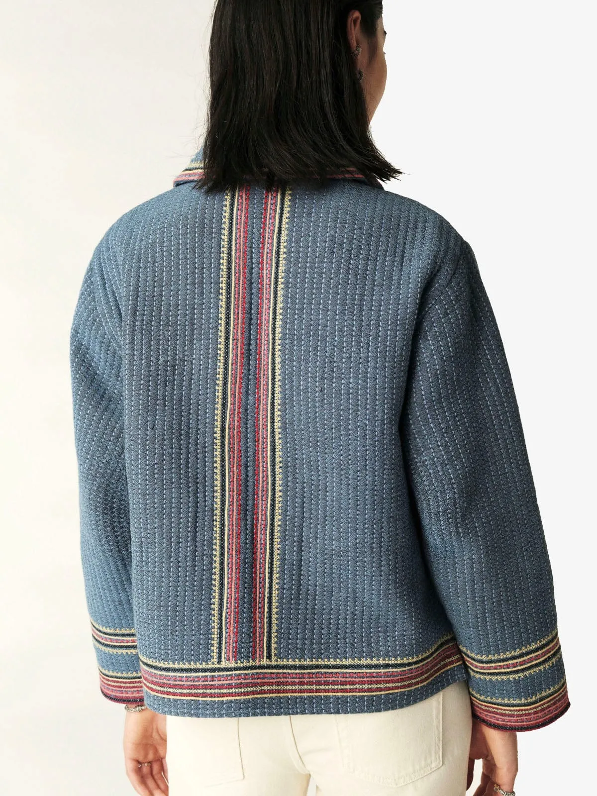 Ciago Stitch Jacket- Blue sold by iris product image thumbnail 3