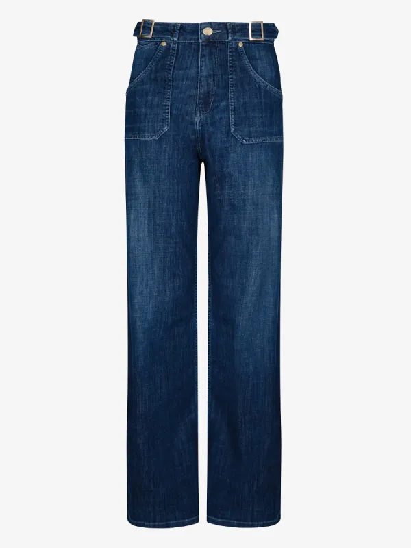 Minnie Wide Leg - Mid Wash made by iris