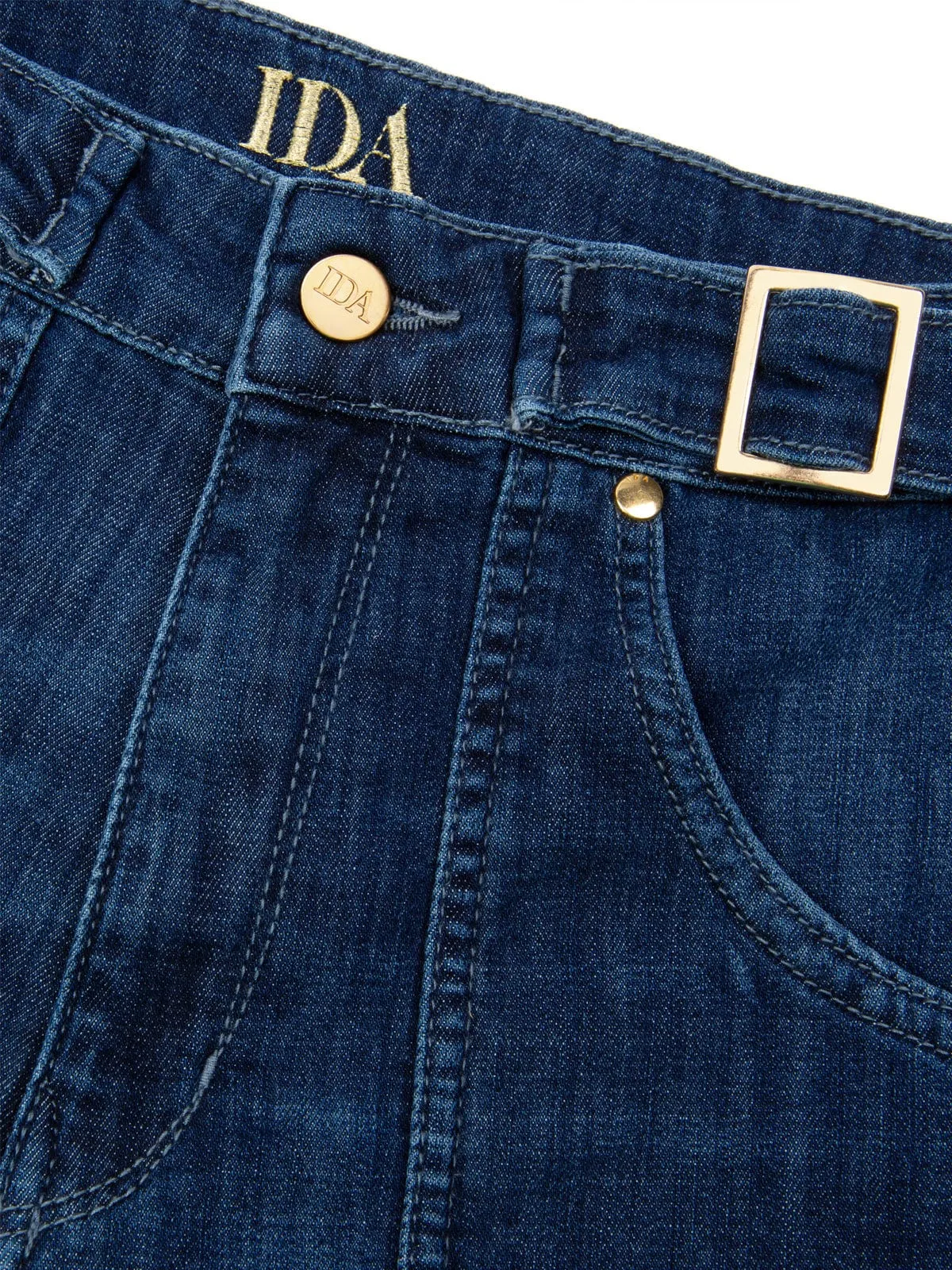 Minnie Wide Leg - Mid Wash sold by iris product image thumbnail 5