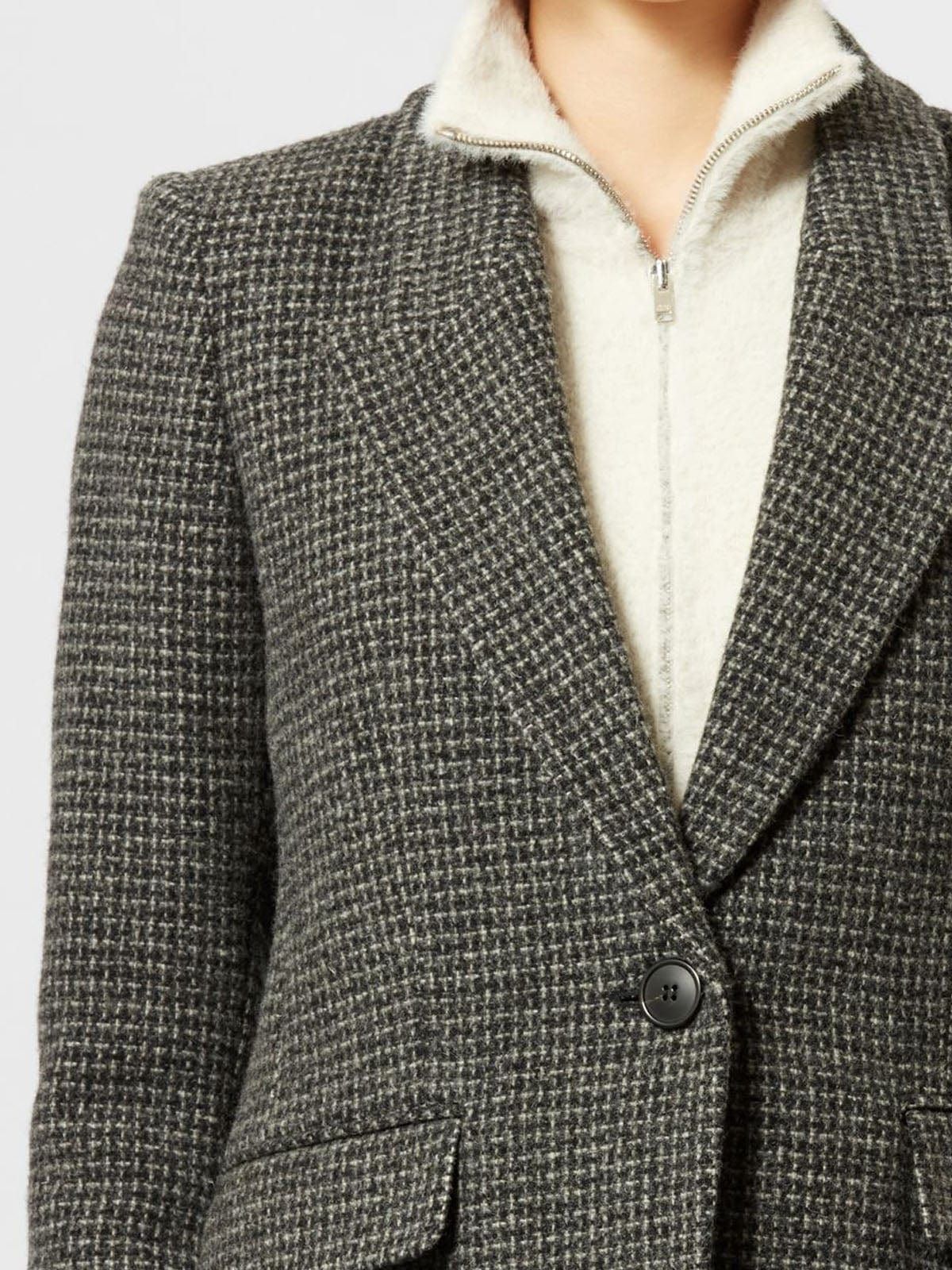 Kerstin Check Jacket - Grey sold by iris product image thumbnail 5