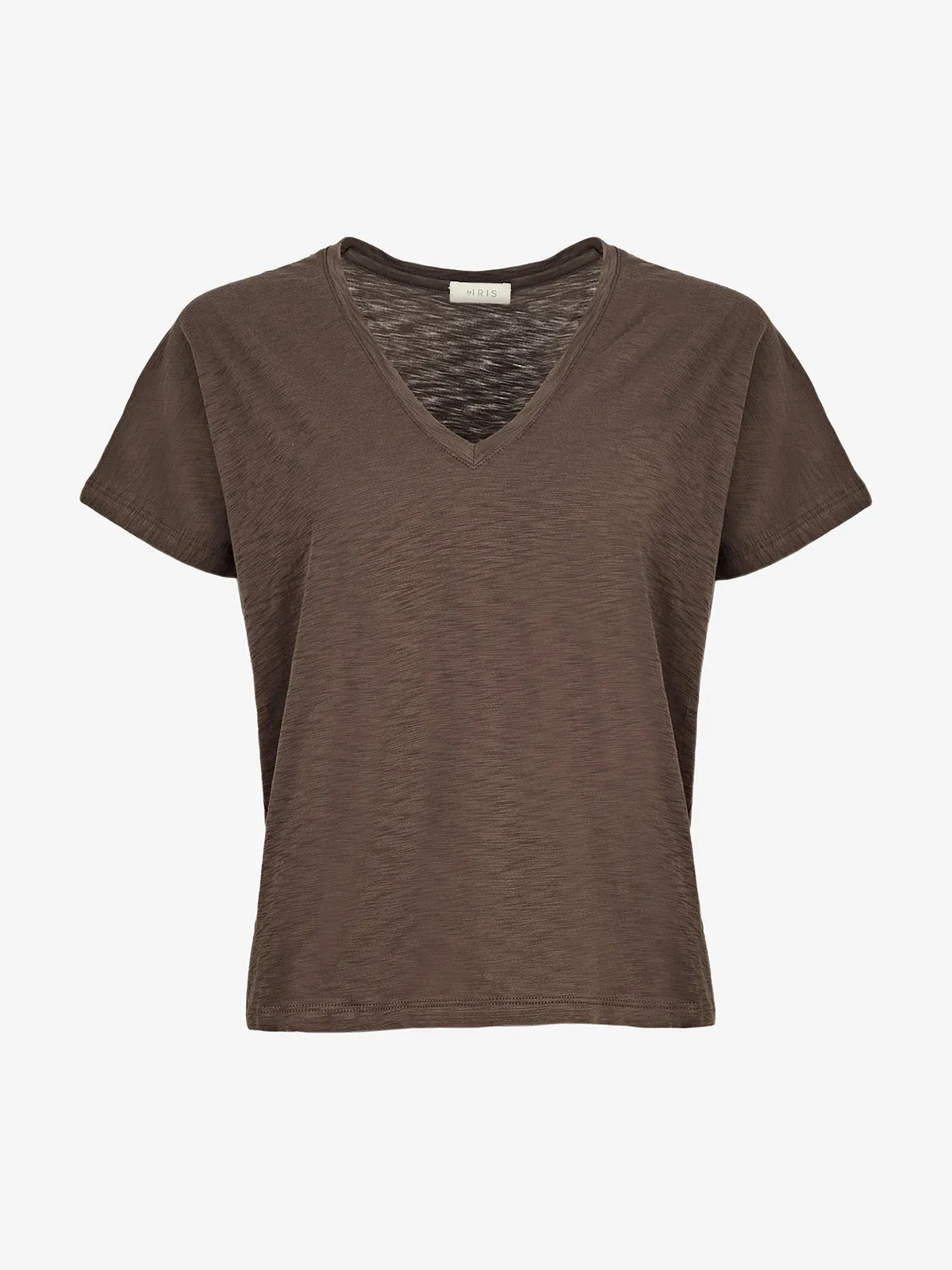 Esmee Pima Cotton V Neck - Mocha sold by iris product image thumbnail 5