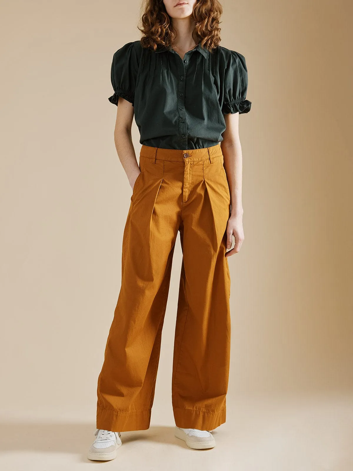 Natalia Cotton Blouse- Granite sold by iris product image thumbnail 3