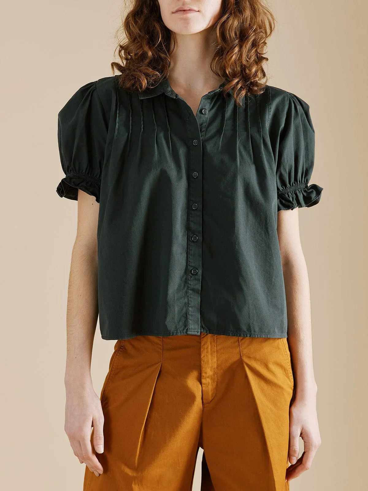 Natalia Cotton Blouse- Granite sold by iris