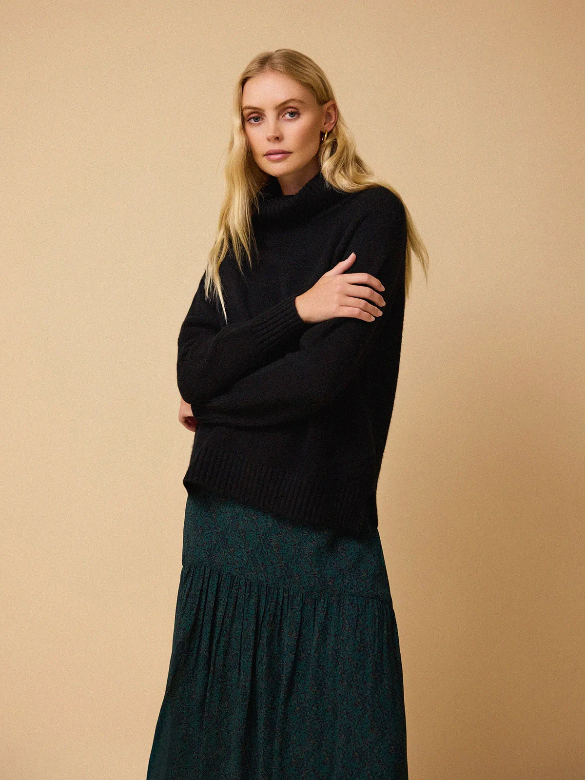 Ulla Roll Neck Jumper - Black sold by iris product image thumbnail 4