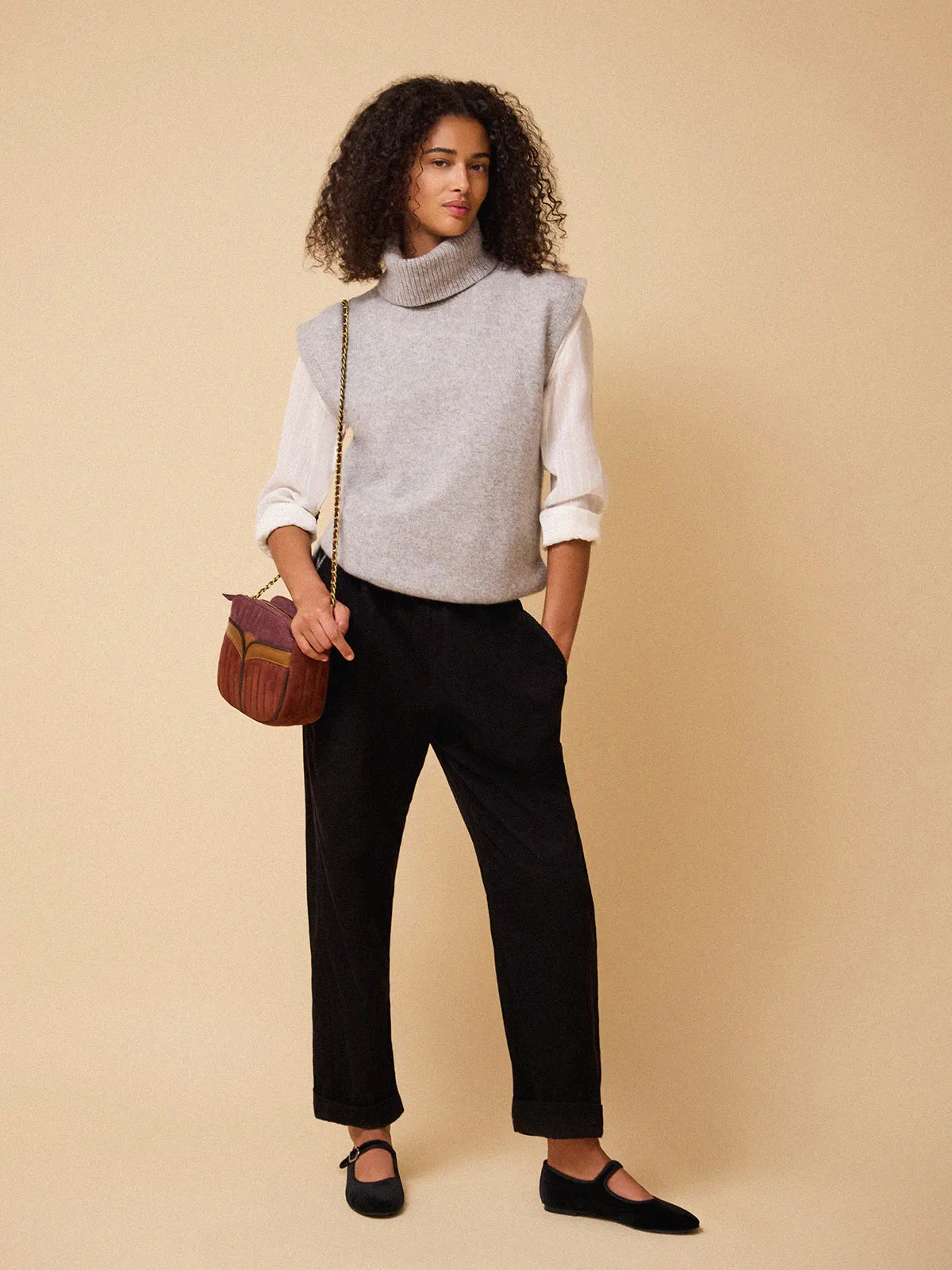 Ulla Roll Neck Vest - Grey sold by iris product image thumbnail 5