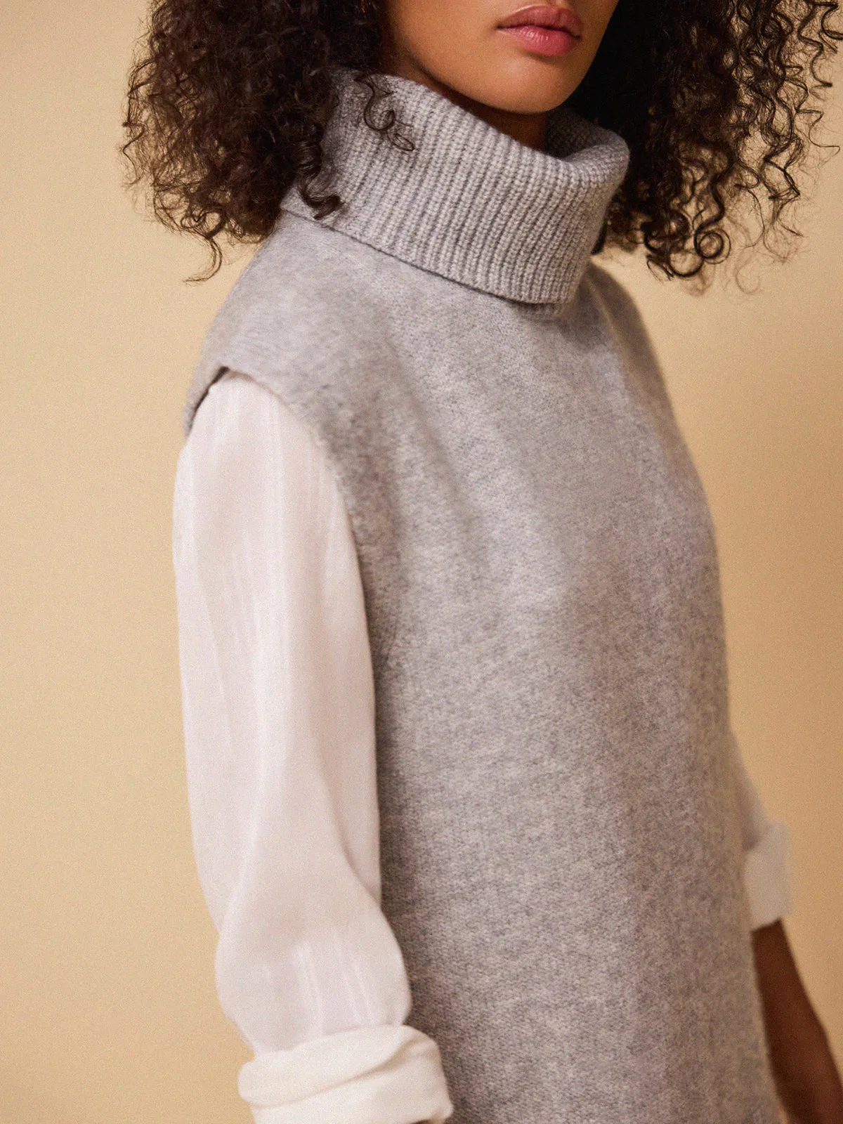 Ulla Roll Neck Vest - Grey sold by iris product image thumbnail 2