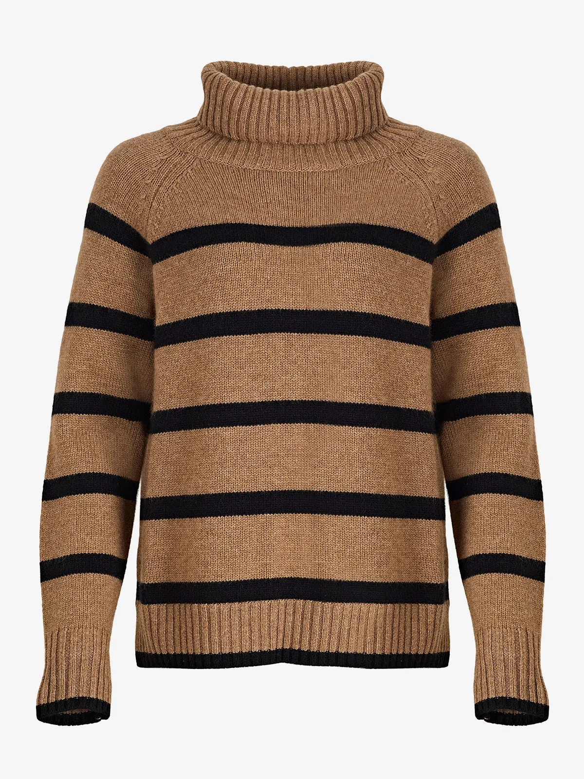 Ulla Stripe Roll Neck Jumper - Tawny and Black sold by iris product image thumbnail 5