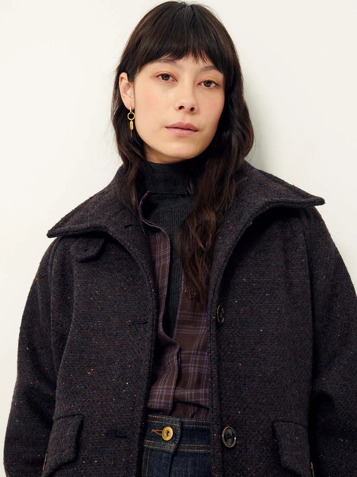 Lee Valley Coat – Navy sold by iris product image thumbnail 2
