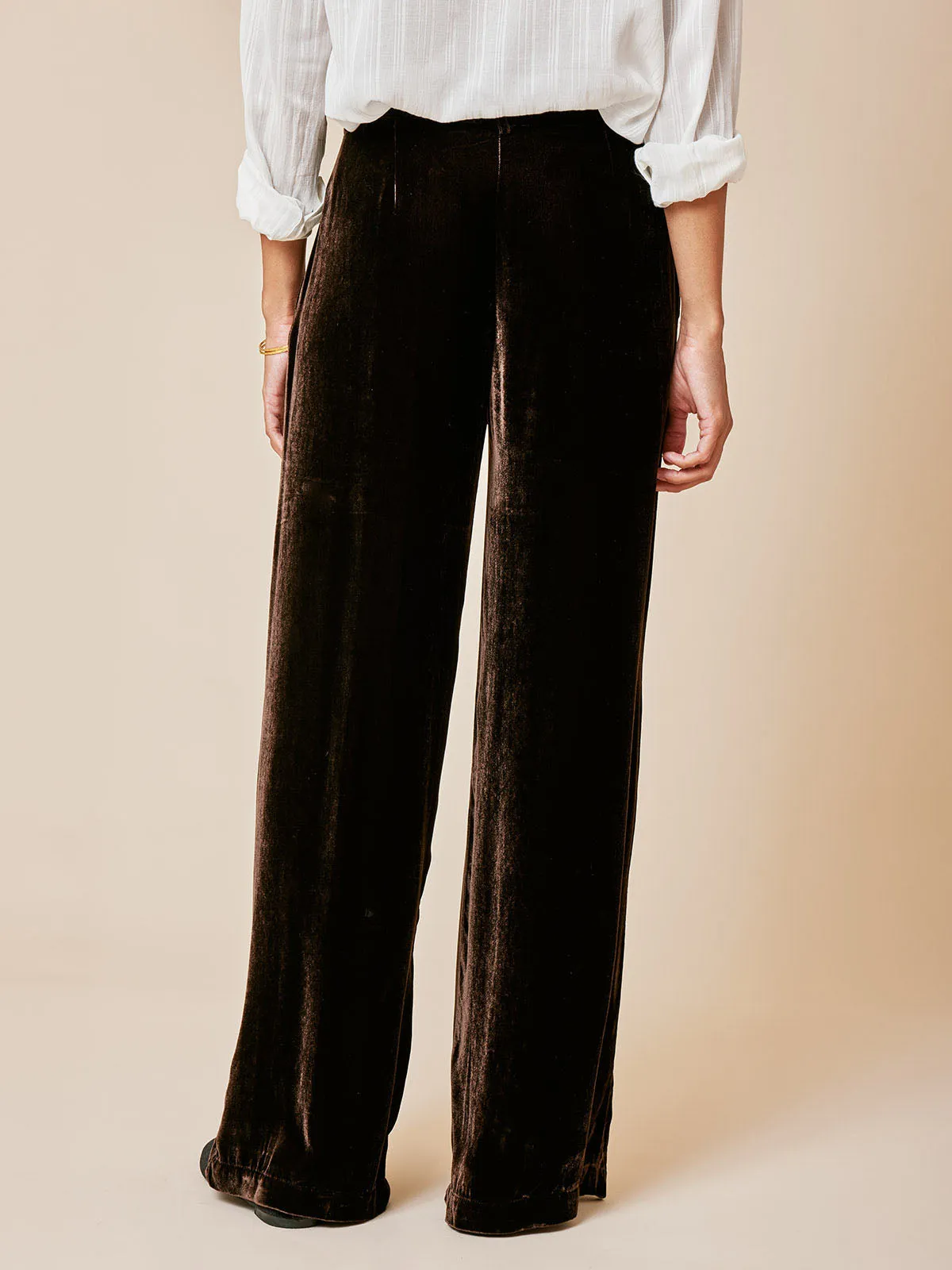 Pavano Velvet Trousers – Brown sold by iris product image thumbnail 3