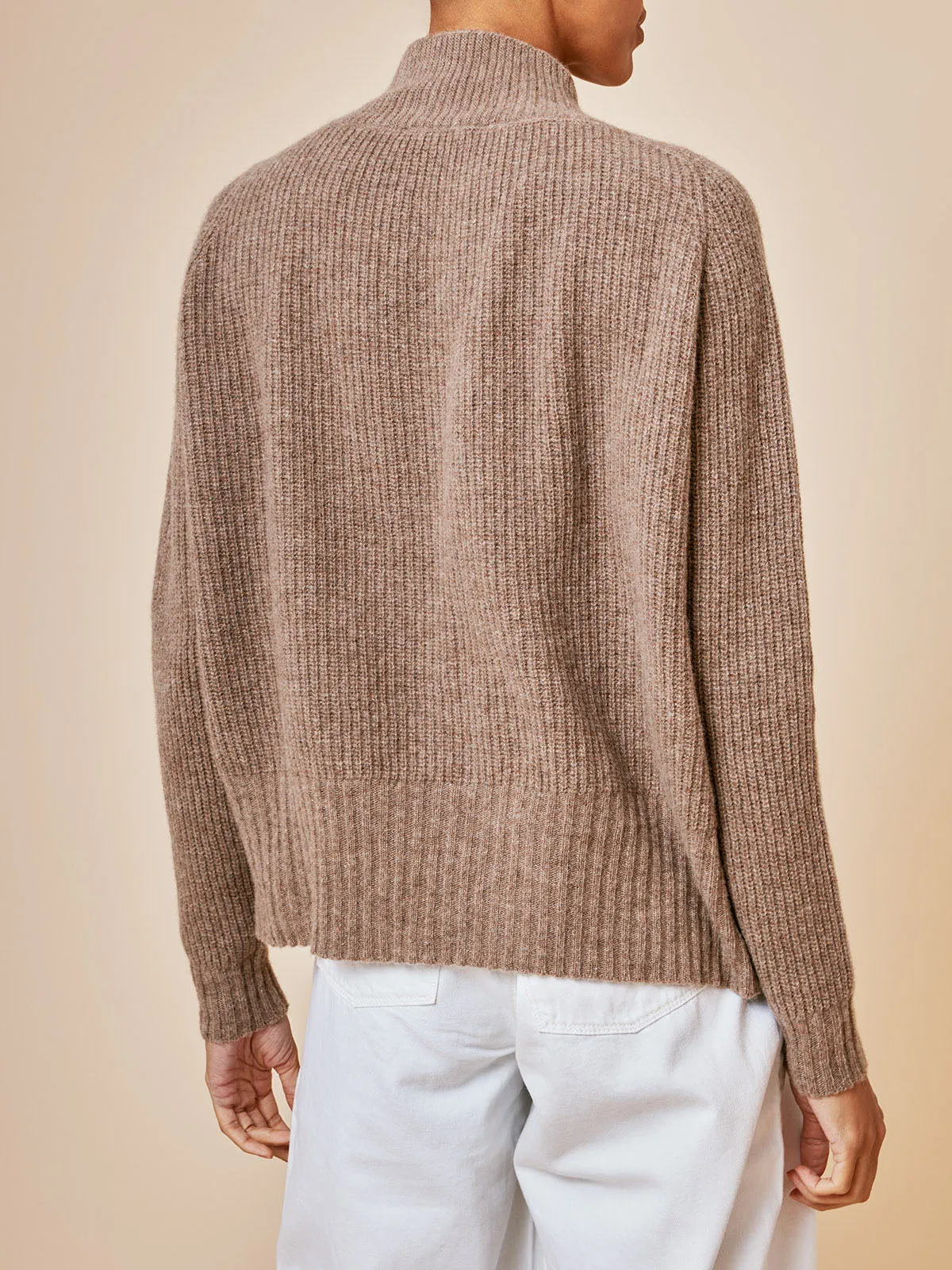 Molly V Neck Knit – Ecru sold by iris product image thumbnail 3