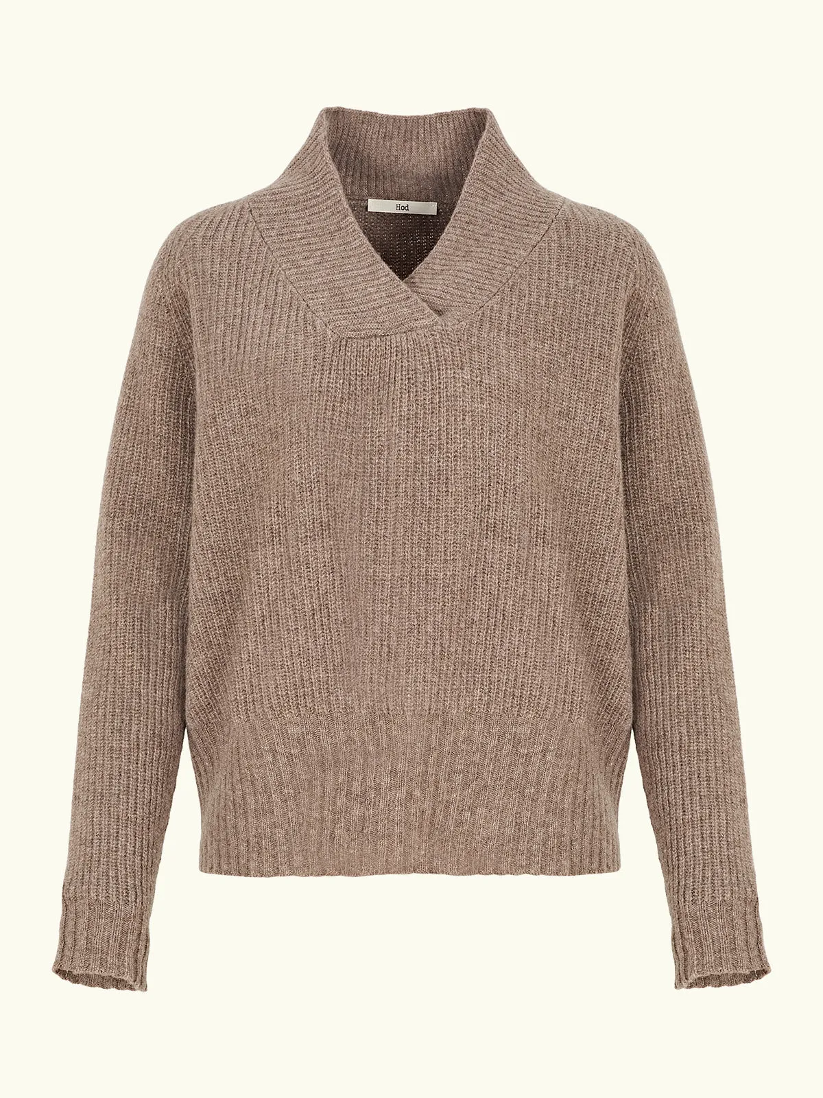 Molly V Neck Knit – Ecru sold by iris