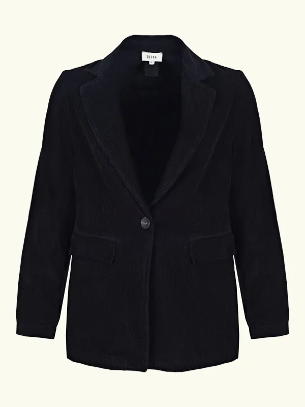 Ventio Cord Jacket – Black made by iris