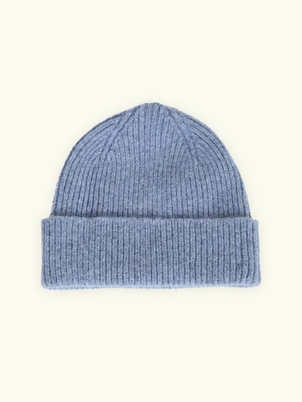 Wool Beanie -– Blue sold by iris