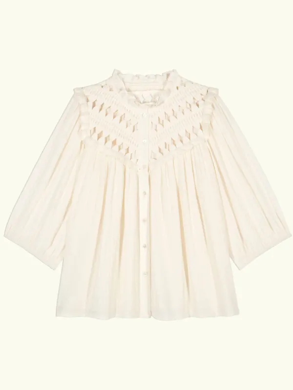 Beluna Cut Out Top – Cream sold by iris