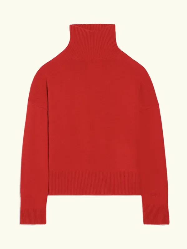 Malo High Neck Jumper – Orange made by iris