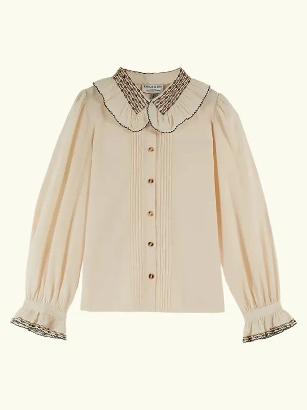 Collar Shirt – Cream sold by iris