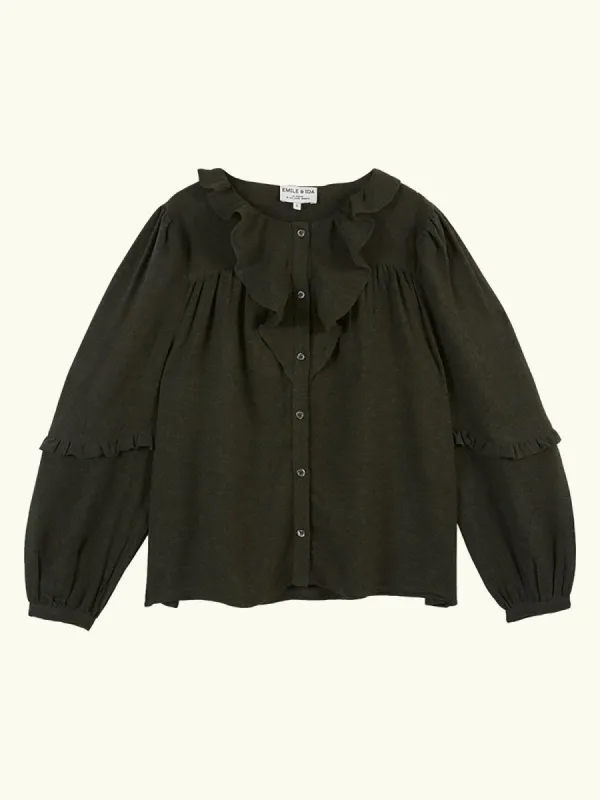 Anselme Frill Top – Black sold by iris