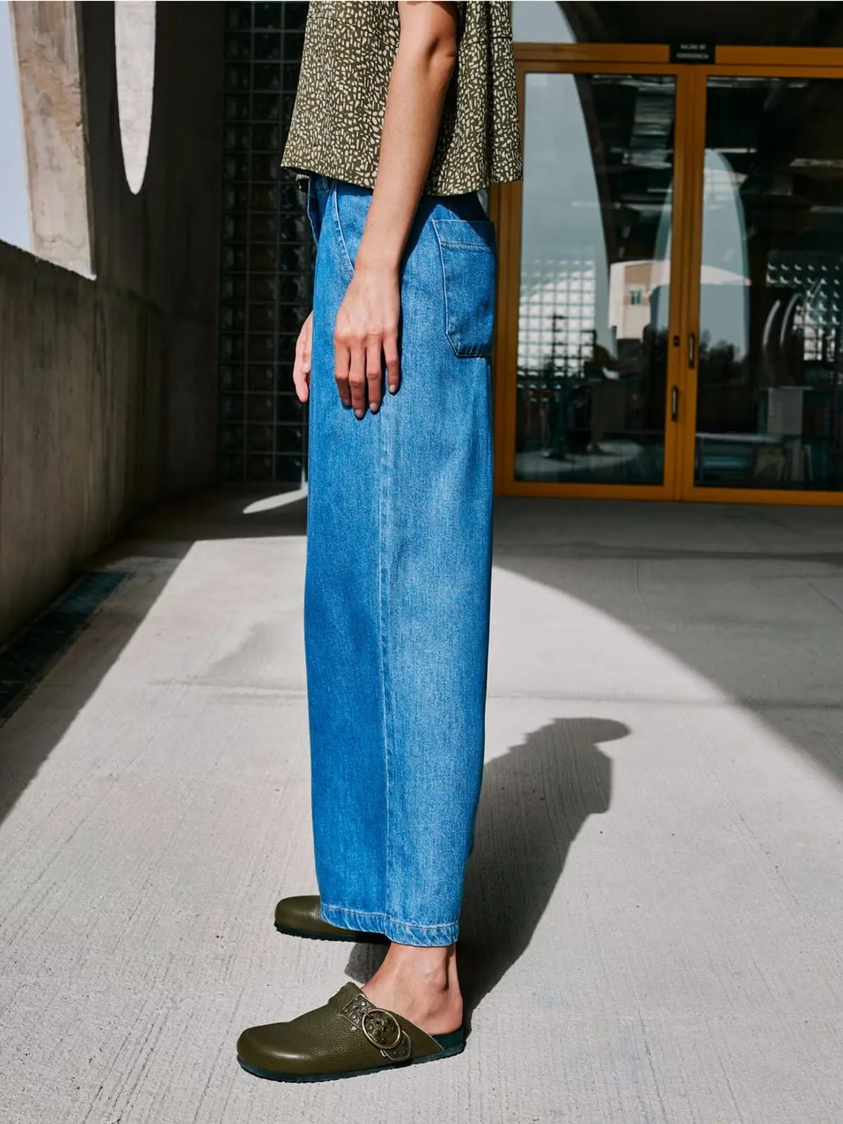 Wide Leg Denim Trousers sold by iris product image thumbnail 2