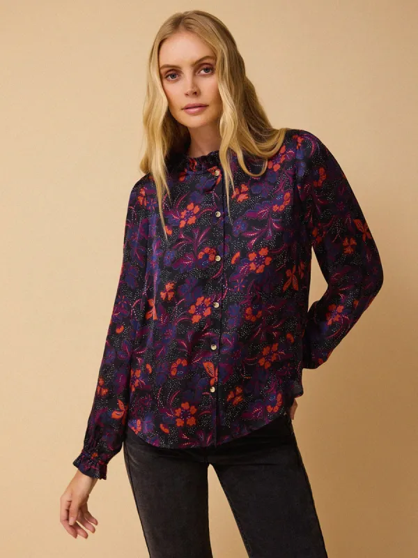Imani Batik Print Blouse – Indigo sold by iris
