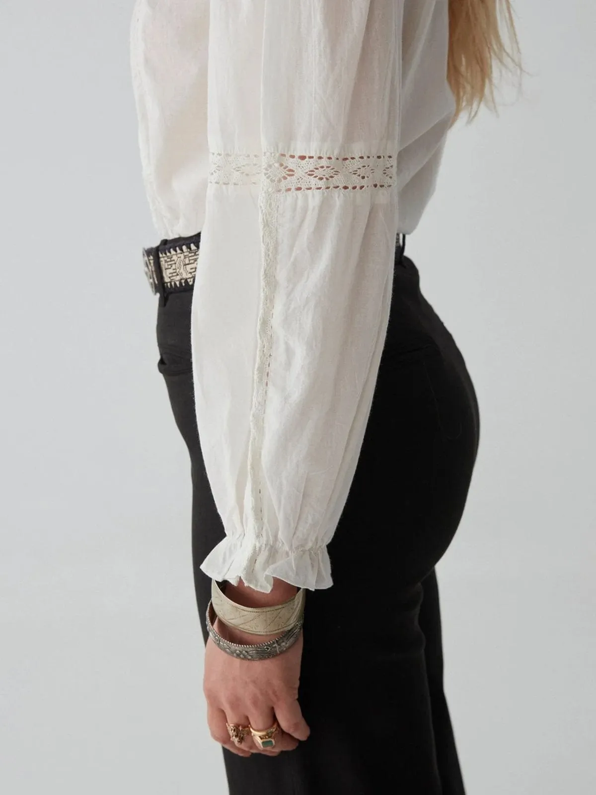 Emmanuelle Blouse - Cream sold by iris product image thumbnail 3
