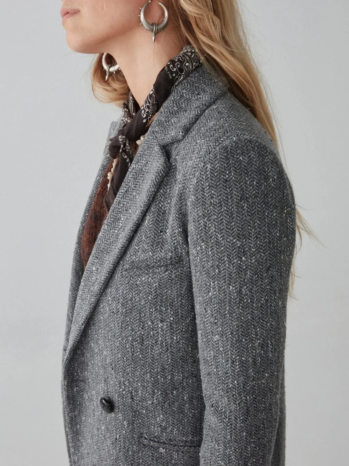 Wilson Tweed Blazer - Grey sold by iris product image thumbnail 4