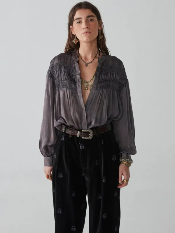 Aida Blouse - Silver sold by iris