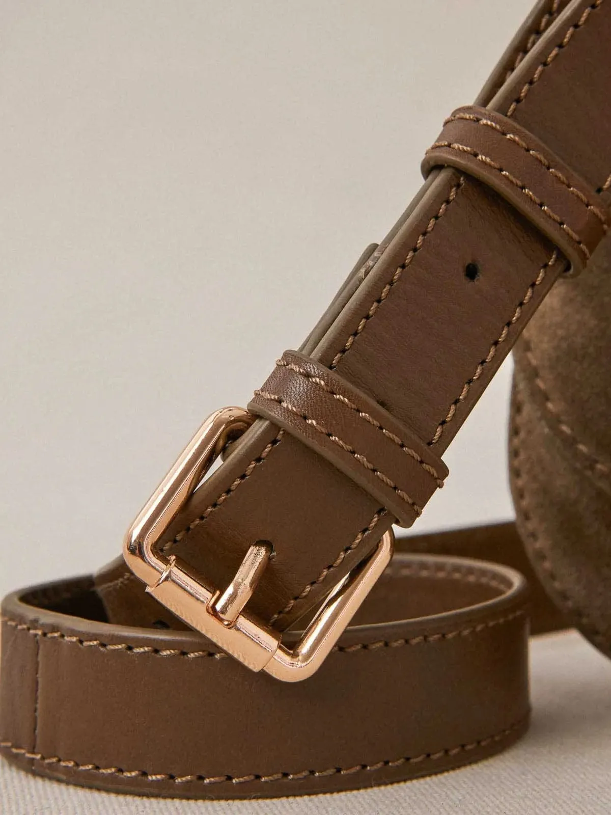 Soleo Stud Saddle Bag - Khaki sold by iris product image thumbnail 3