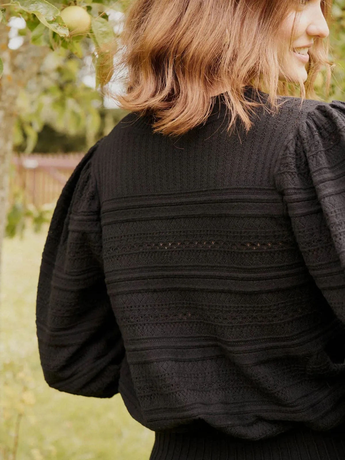 Light Crochet Knit - Black sold by iris product image thumbnail 2