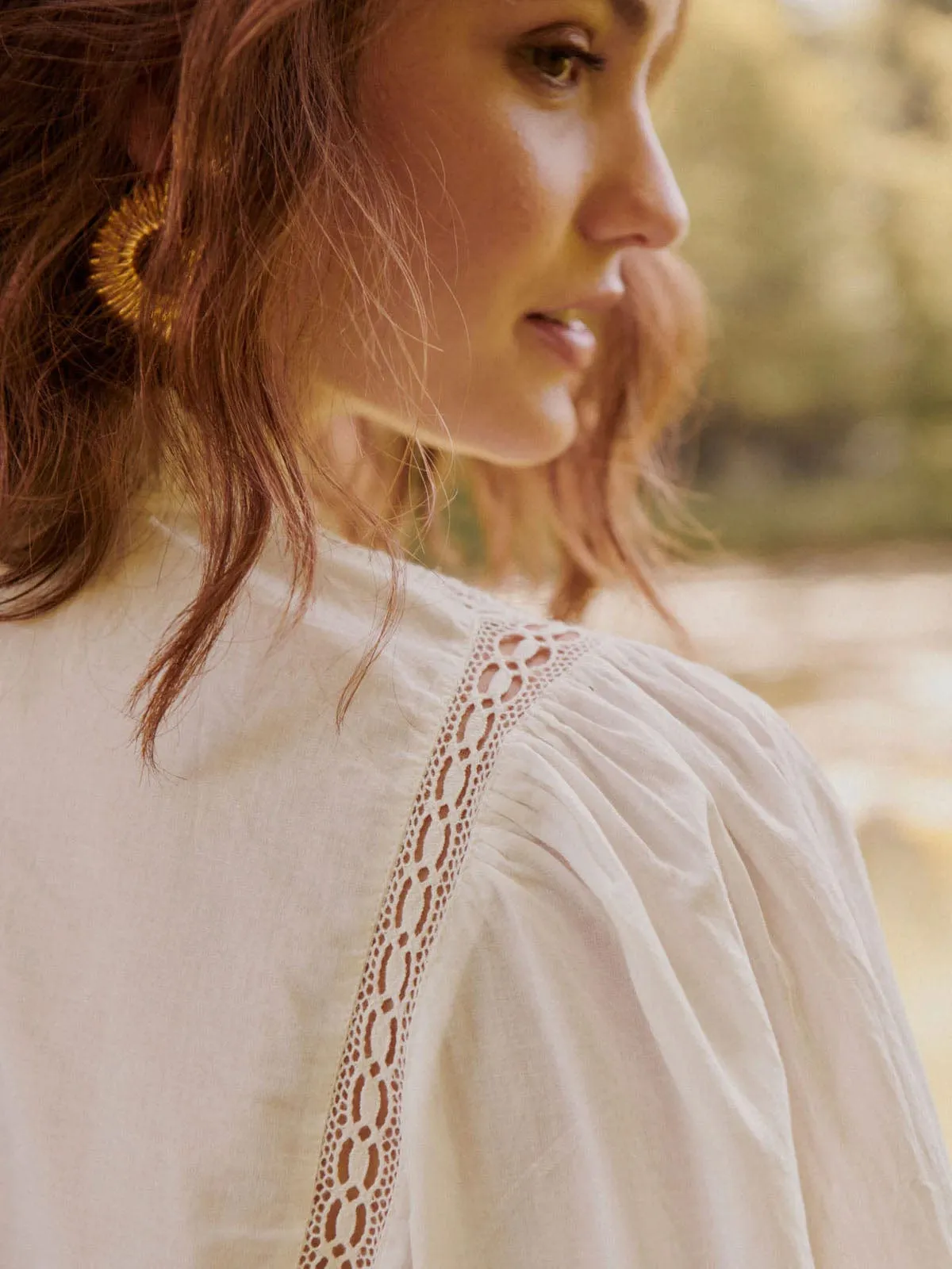 Tokyo Embroidered Top - Ecru sold by iris product image thumbnail 4