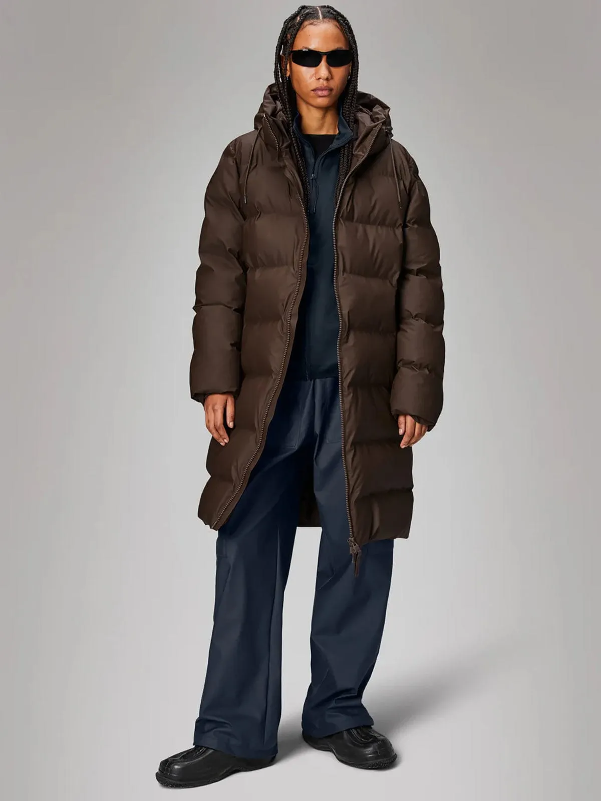 Alta Longer Puffer Jacket - Brown sold by iris product image thumbnail 2