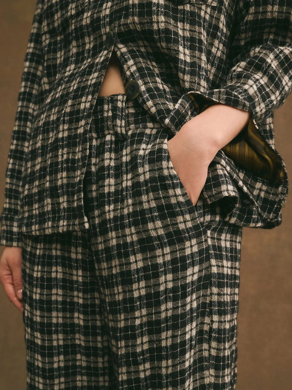 Harpe Check Pants - Black & White sold by iris product image thumbnail 4