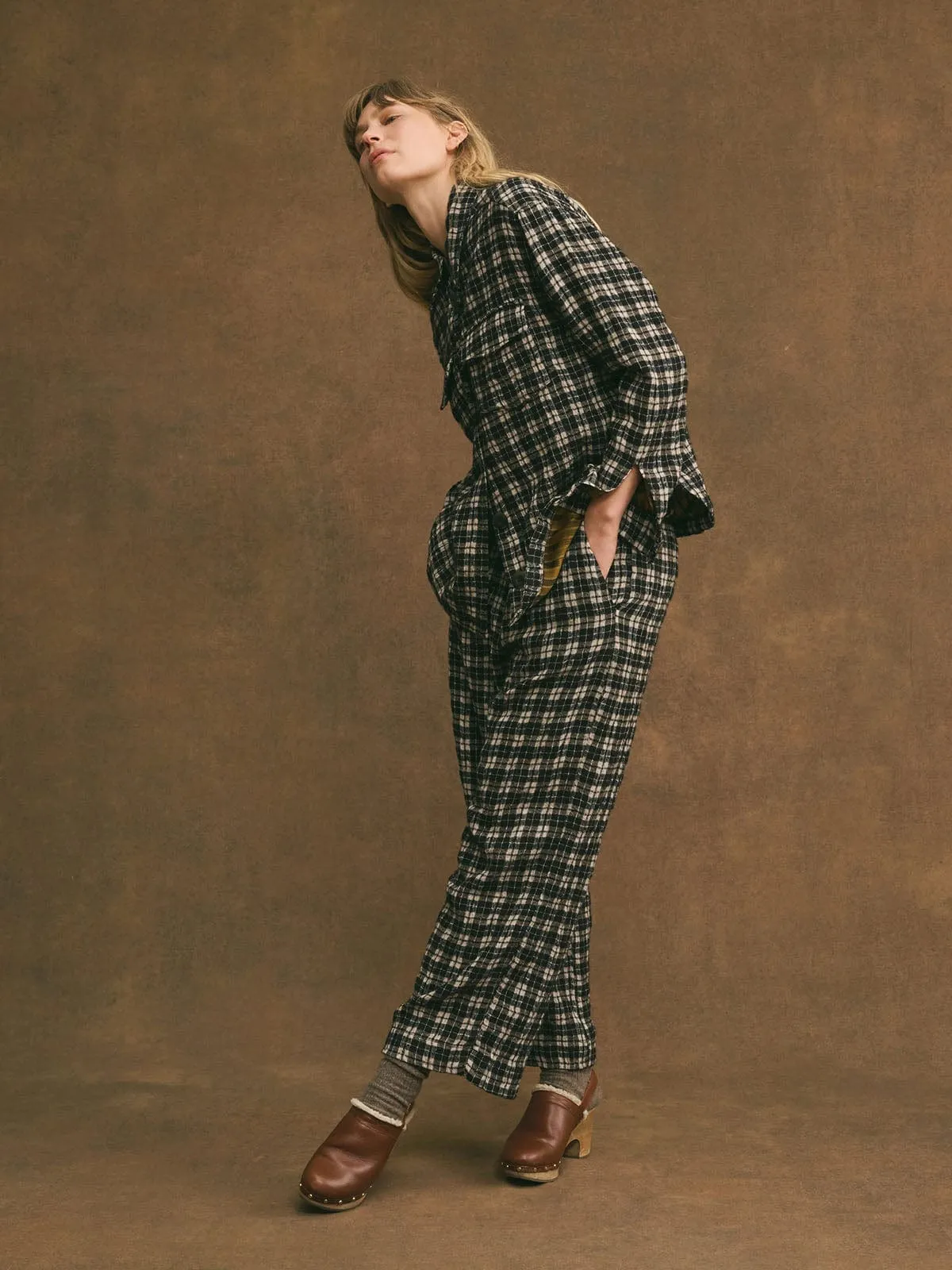 Harpe Check Pants - Black & White sold by iris product image thumbnail 5