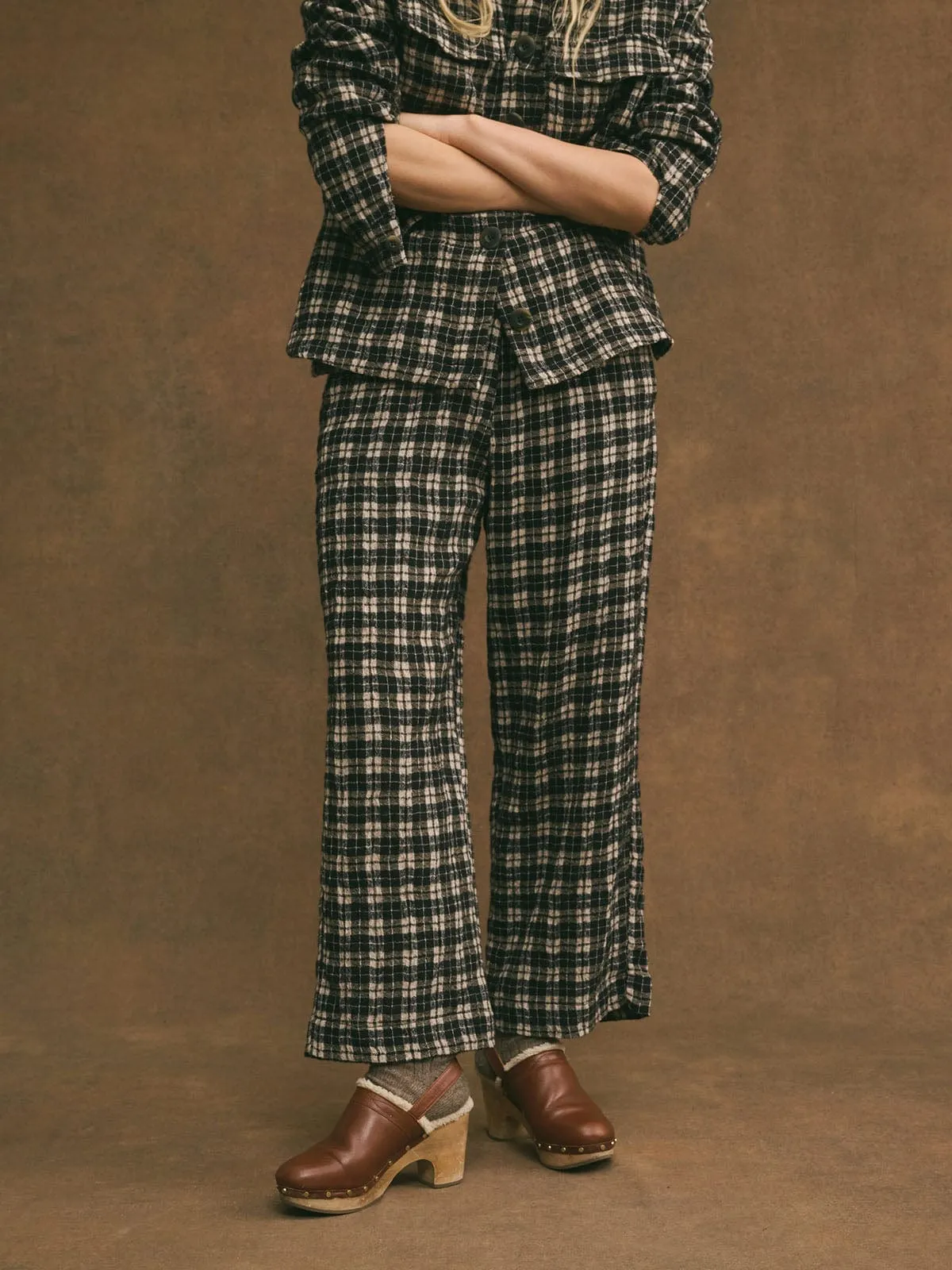 Harpe Check Pants - Black & White sold by iris product image thumbnail 2