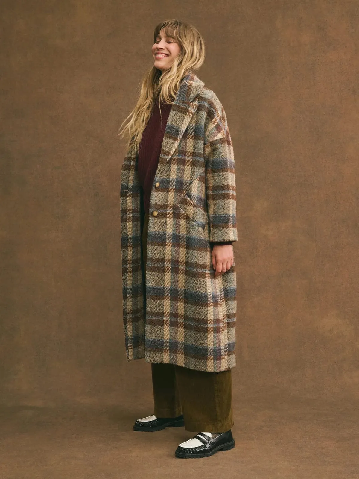 Sonia Long Coat - Oatmeal sold by iris product image thumbnail 3