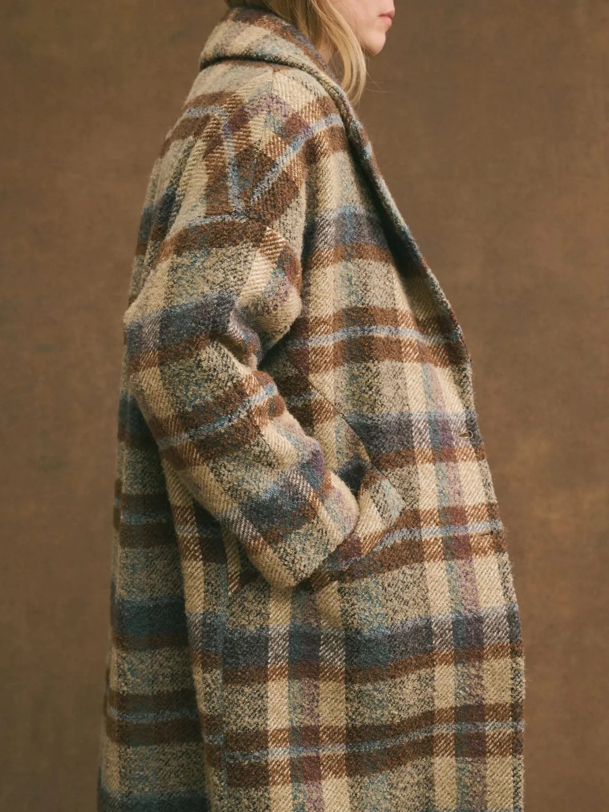 Sonia Long Coat - Oatmeal sold by iris product image thumbnail 2