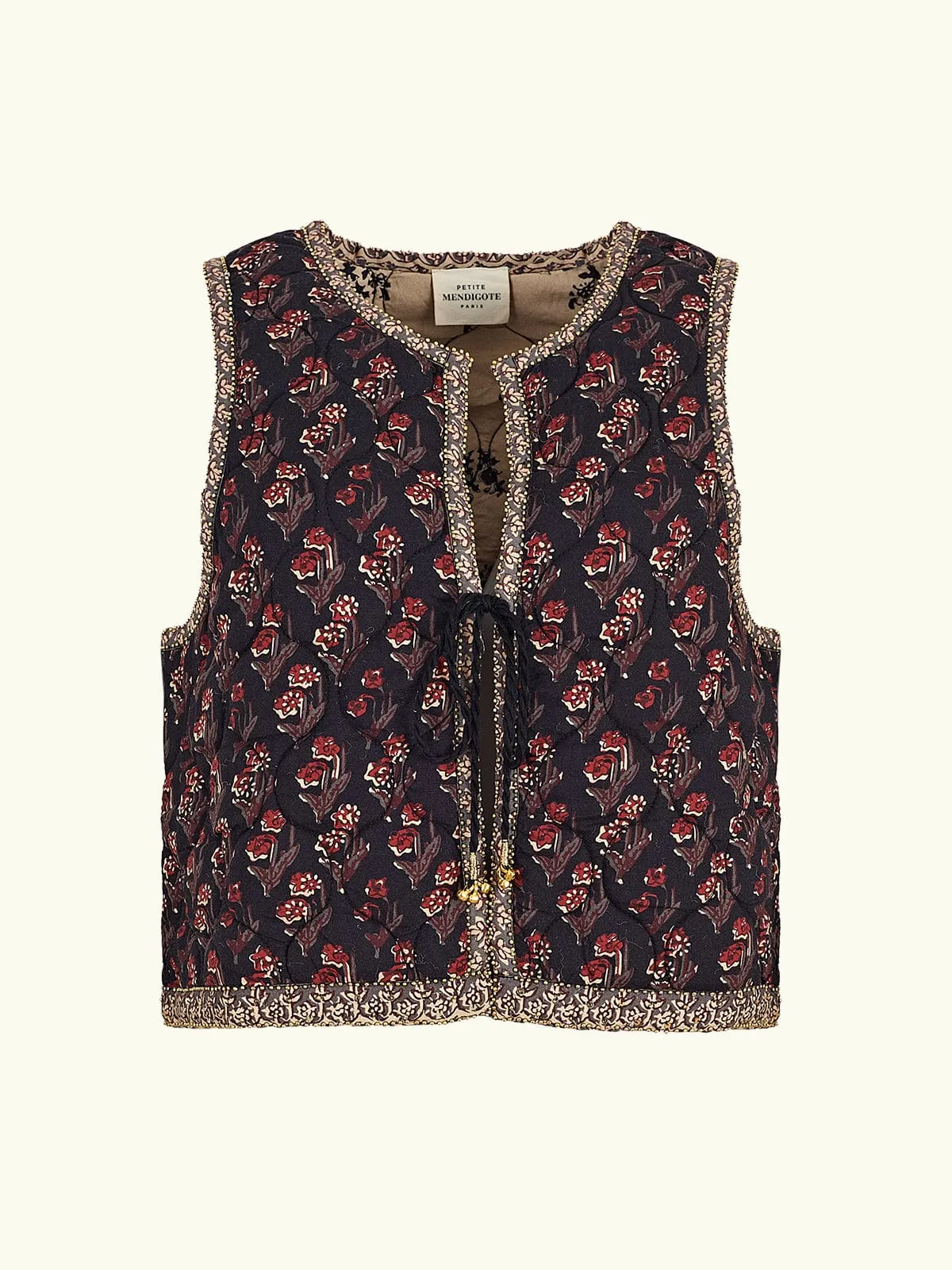 Opera Printed Gilet – Navy sold by iris product image thumbnail 4