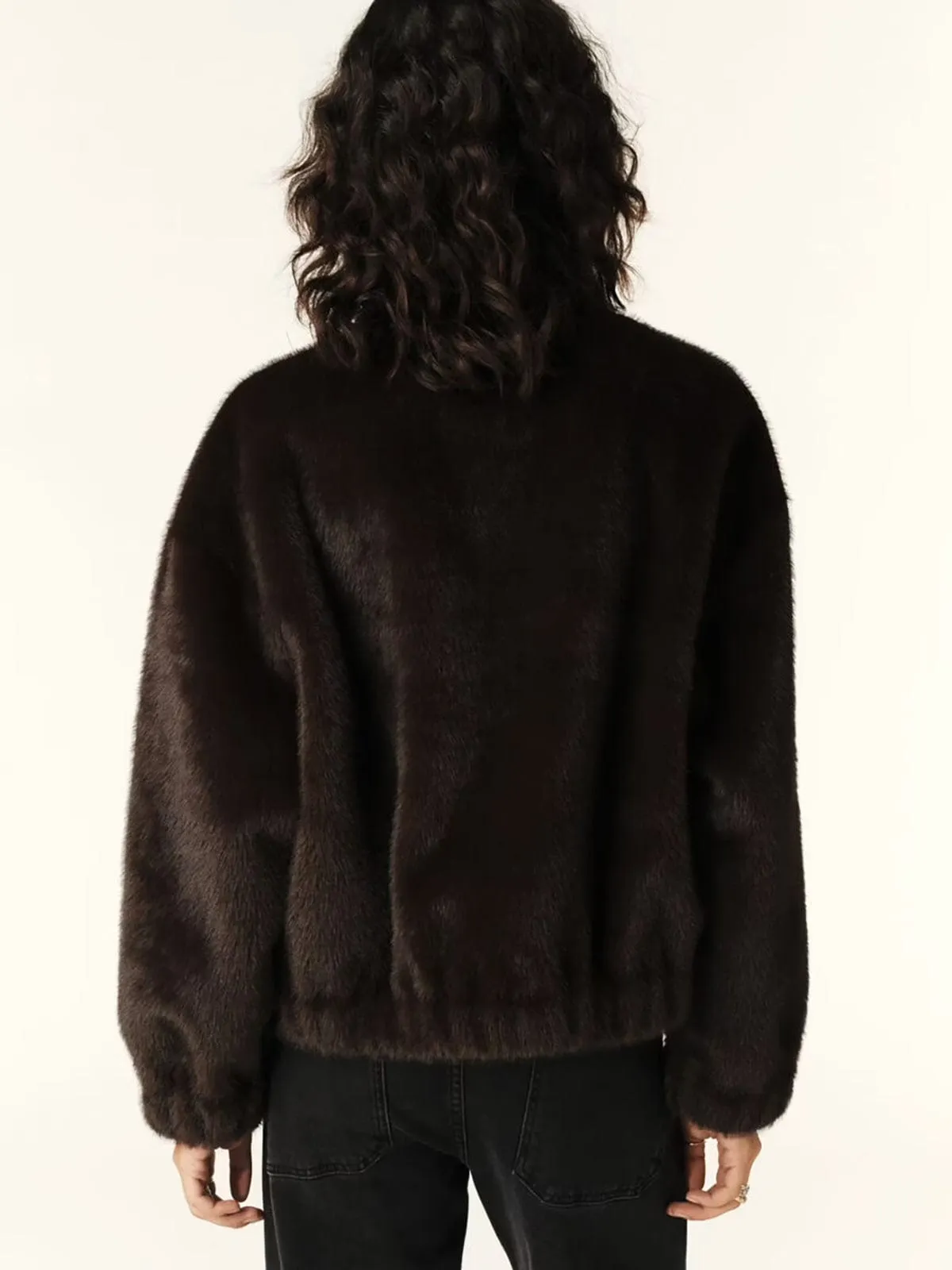 Paros Faux Fur Jacket - Brown sold by iris product image thumbnail 5