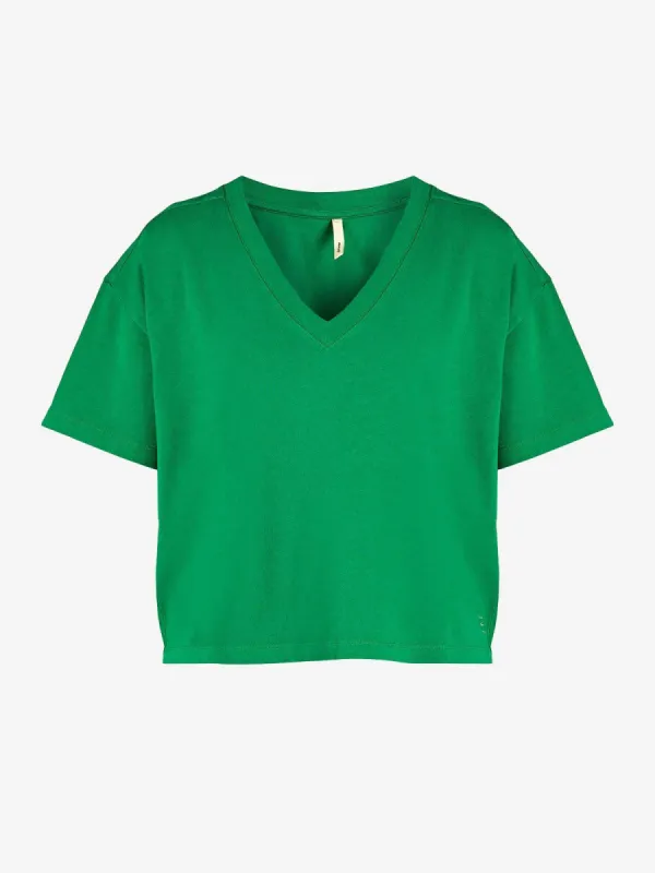 Stormi V-Neck Short Sleeve Cotton T-Shirt made by iris