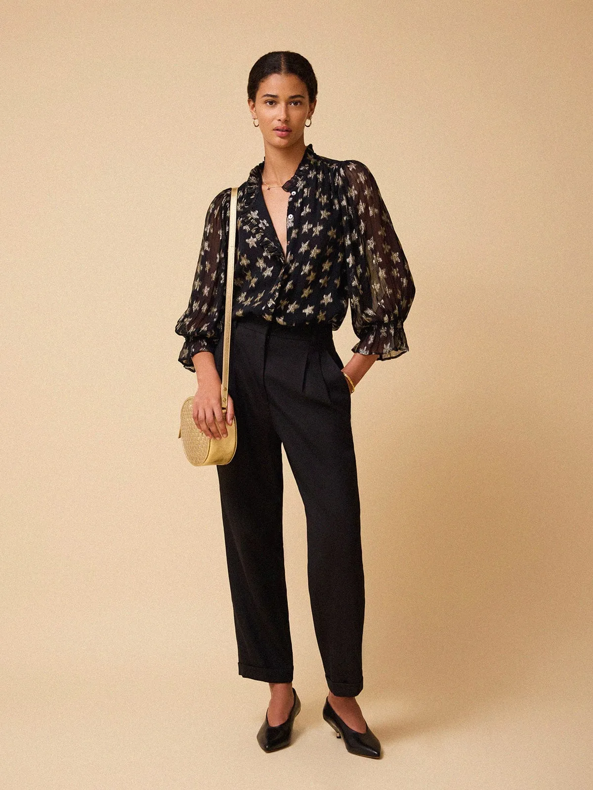 Frankie Ruffle Front Blouse - Star sold by iris product image thumbnail 3