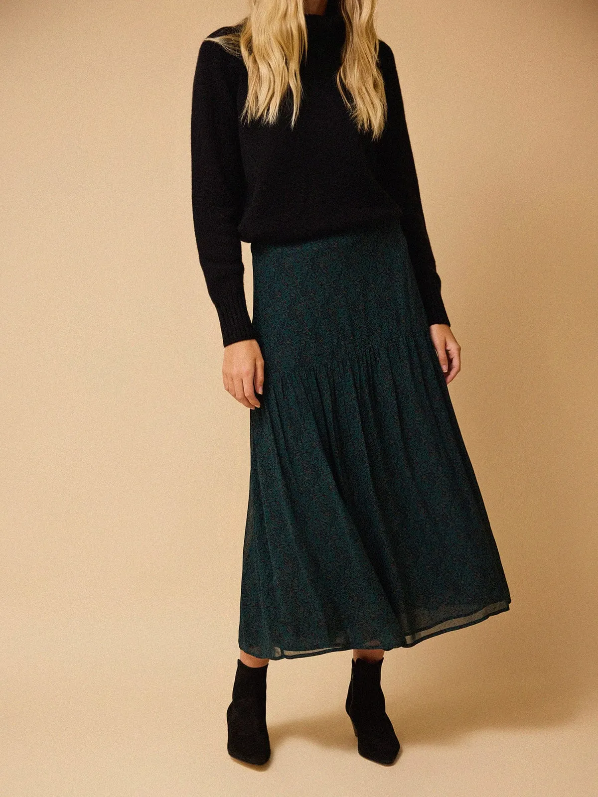 Ivora Midi Skirt - Green sold by iris product image thumbnail 2