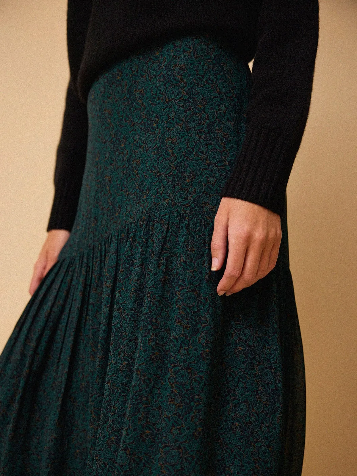 Ivora Midi Skirt - Green sold by iris product image thumbnail 3