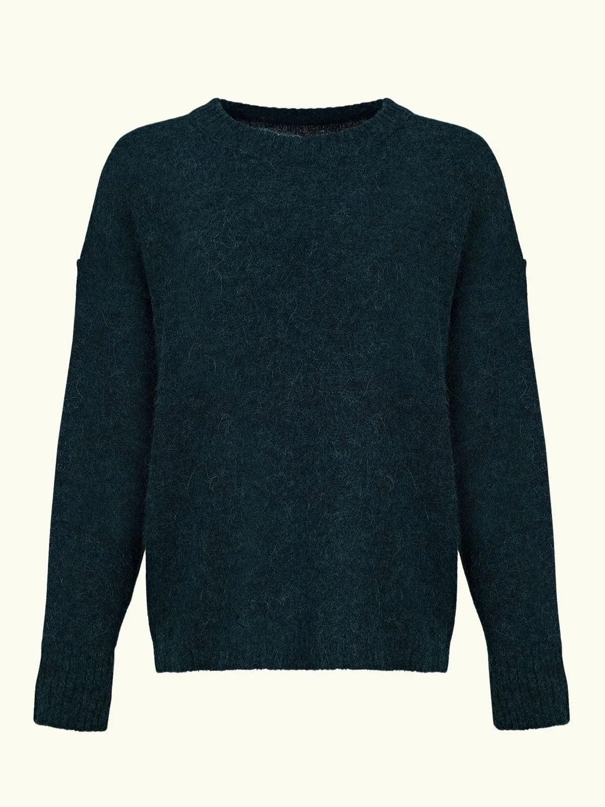 Remi Alpaca Crew Neck Jumper - Teal sold by iris product image thumbnail 5