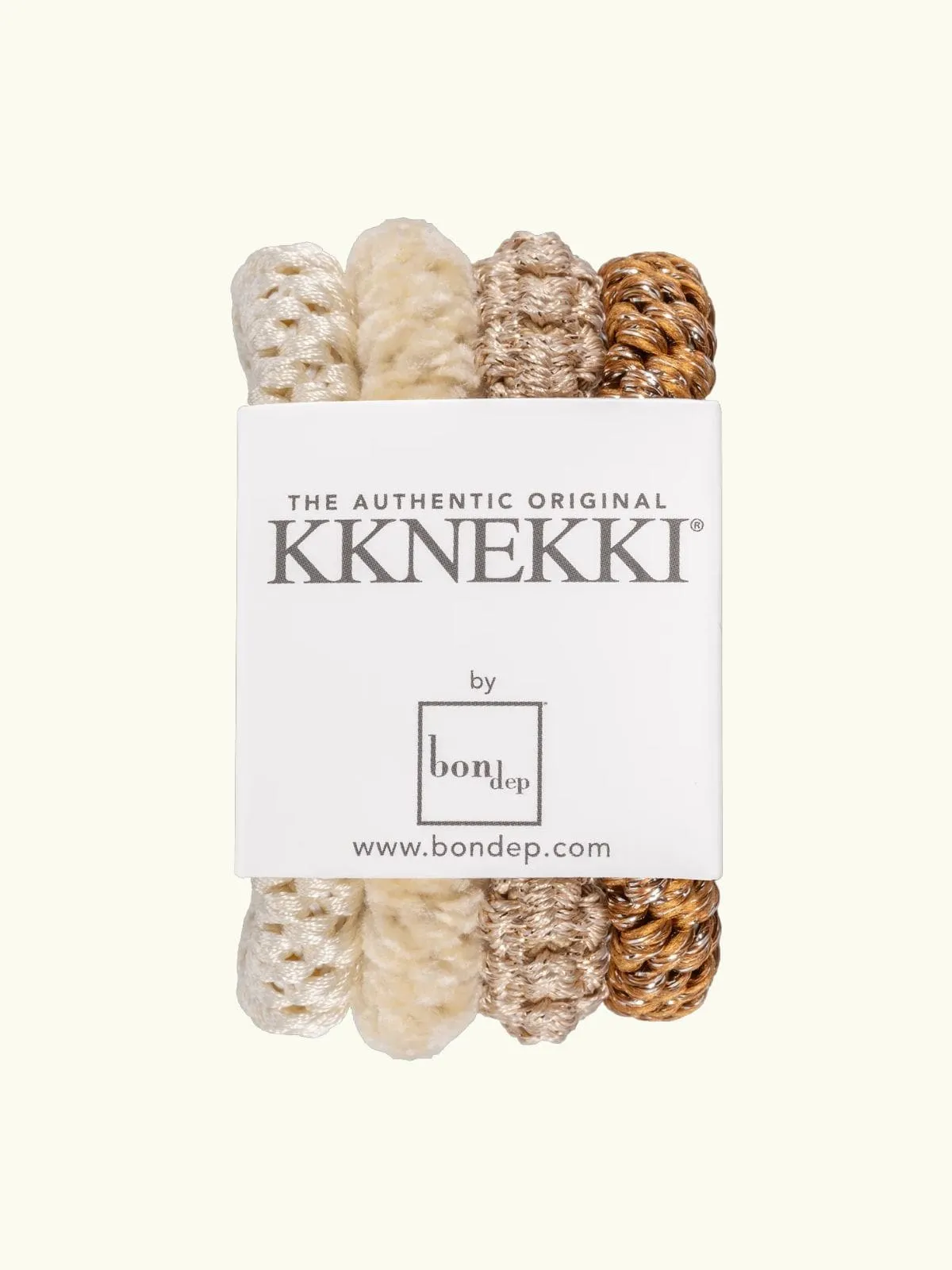 Bon Dep Hair Tie Bundle - Cream sold by iris