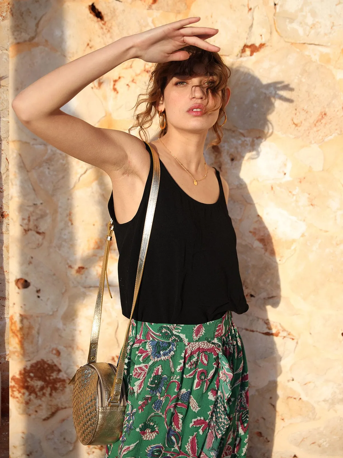 Melany Wrap Midi Skirt Green sold by iris product image thumbnail 3