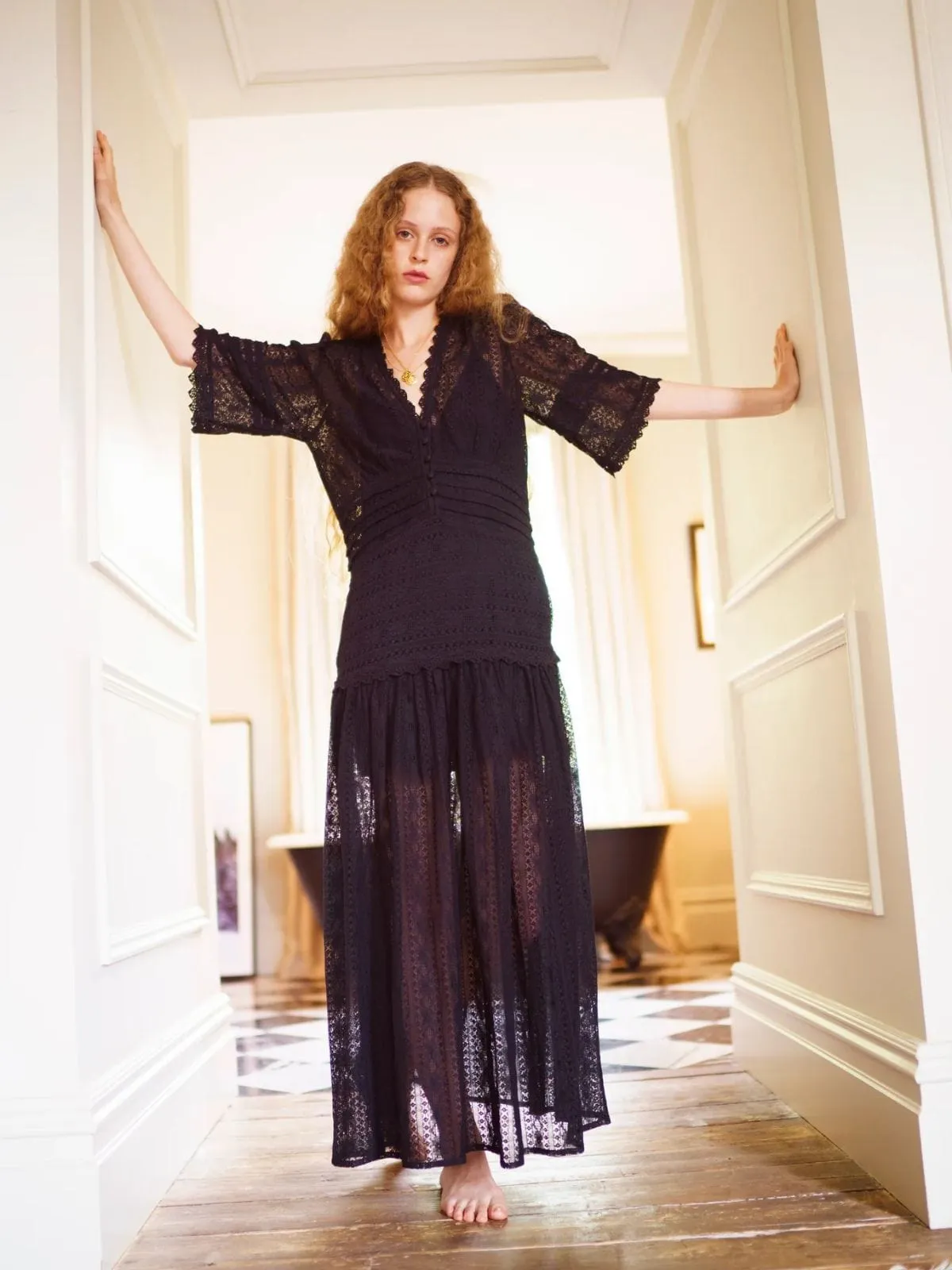 Starlette Lace Dress - Black sold by iris product image thumbnail 2